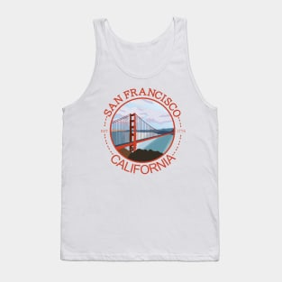 SAN FRANCISCO CALIFORNIA BADGE Tank Top